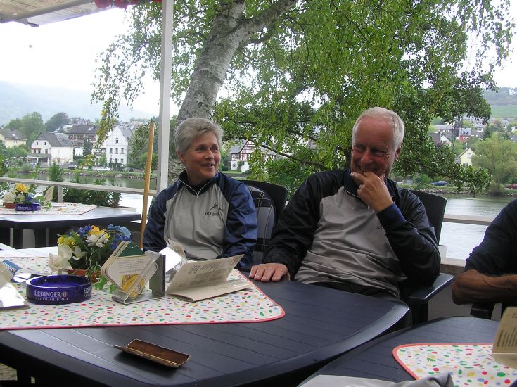 am RCTT beim Mittagessen
